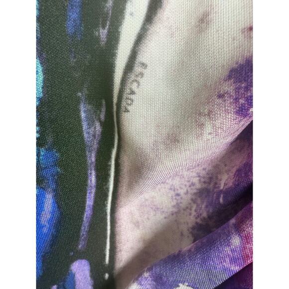 Escada Vintage Delphi Fantasy Top RARE size 40 US size 10 gold zipper hardware - Picture 8 of 9